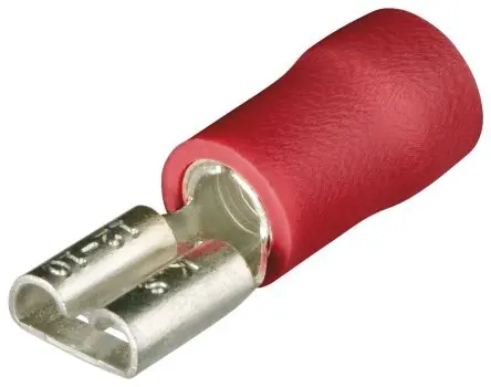 Produktfoto 1 von Knipex 97 99 Flachsteckhülse, Isoliert 22 AWG, Rot 16 AWG