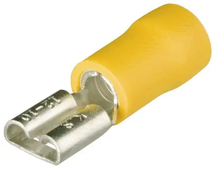 Produktfoto 1 von Knipex 97 99 Flachsteckhülse, Isoliert 12 AWG, Gelb 10 AWG