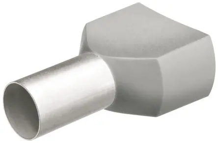 Produktfoto 1 von Knipex 97 99 Aderendhülse, Stift ø 3.7 mm, Grau, Polypropylen, 12 mm, 23mm, Isoliert, 12 AWG max.