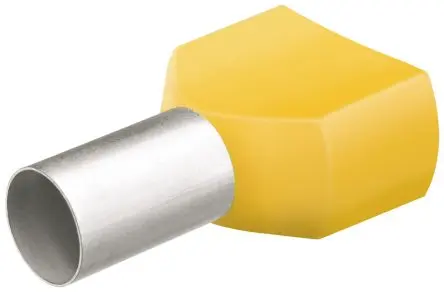 Produktfoto 1 von Knipex 97 99 Aderendhülse, Stift ø 4.8 mm, Gelb, Polypropylen, 14 mm, 26mm, Isoliert, 10 AWG max.