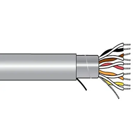 Produktfoto 1 von Alpha Wire Xtra-Guard 1 Performance Cable Twisted-Pair-Kabel, 1-paarig 0.2918 mm² 1000 ft Polyvinylchlorid isoliert Grau