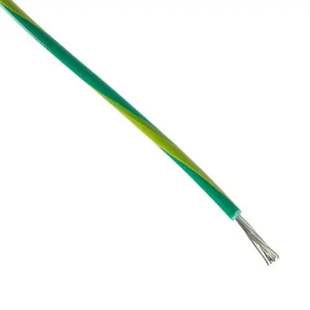Produktfoto 1 von Alpha Wire Hookup Wire PVC Schaltdraht, 22 AWG 1000 ft Grün, Gelb Ø 1.57 mm 7 Litzen Polyvinylchlorid