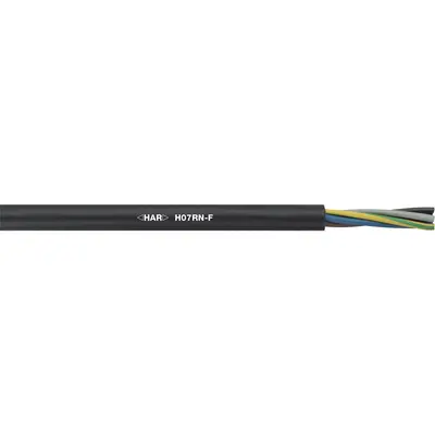Produktfoto 1 von Lapp H07RN-F Netzkabel, 7-adrig Schwarz, 100 m, Gummi 60 °C