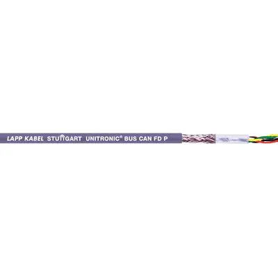 Produktfoto 1 von Lapp UNITRONIC BUS Netzkabel, 2-adrig x 0.34 mm² Geschirmt Violett, 100 m, Polyurethan