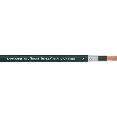 Produktfoto 1 von Lapp ÖLFLEX STATIC CY Netzkabel, 1-adrig Schwarz, 50 m, Polyvinylchlorid 80 °C