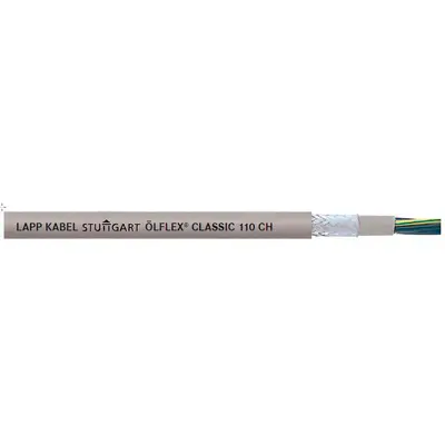 Produktfoto 1 von Lapp ÖLFLEX CLASSIC 110 CH Netzkabel, 3-adrig Grau, 100 m, Halogenfreier Verbundstoff 80 °C