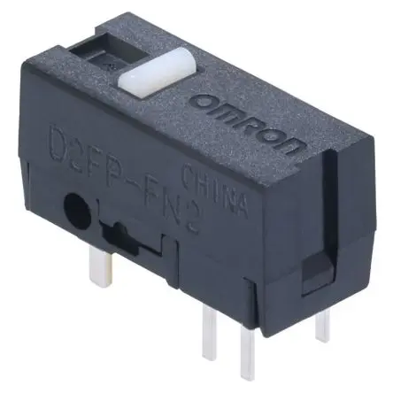 Produktfoto 1 von Omron Subminiatur-Mikroschalter Taste-Betätiger Durchsteckmontage, SPST, 20mA 0.59N 5 °C - 40 °C