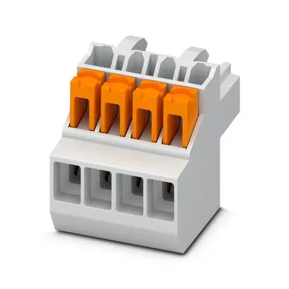 Produktfoto 1 von Phoenix Contact PSPT Leiterplattenbuchse Einsteck-Anschluss 4-polig / 1-reihig, Raster 3.5 mm Steckfeder