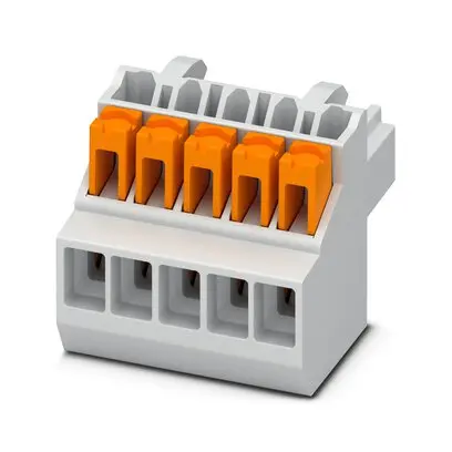 Produktfoto 1 von Phoenix Contact PSPT Leiterplattenbuchse Einsteck-Anschluss 5-polig / 1-reihig, Raster 3.5 mm Steckfeder