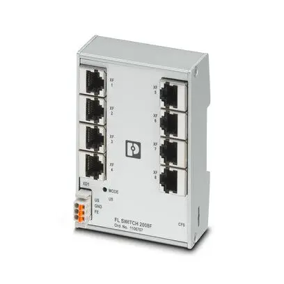 Produktfoto 1 von Phoenix Contact 1106707 Ethernet-Switch 8-Port Managed 1000Mbit/s
