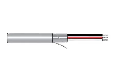 Produktfoto 1 von Alpha Wire Alpha Essentials Communication & Control Netzkabel, 2-adrig Grau /Ø 0.166 Zoll Außen-ø , 100 ft 75 °C, 300V,