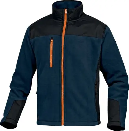 Delta Plus BRIGHTON2 Unisex Fleece-Jacke, 100 % Polyester Gelb, Weiß, Grün, Schwarz Reißverschluss, Größe S