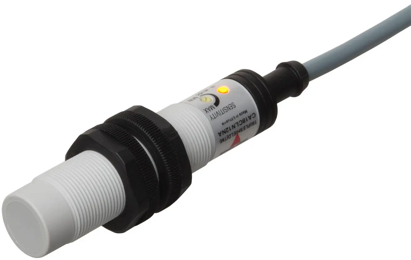 Produktfoto 1 von Carlo Gavazzi CA18CLN M18 Näherungssensor Kapazitiv, Gewinderohr 12 mm 2-Draht 20 → 250 V AC / 500 mA NO, IP67