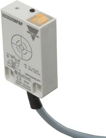 Produktfoto 1 von Carlo Gavazzi EC5525 Kapazitiver Näherungssensor 25 mm, Kubisch / 200mA NPN, IP67 40 V dc