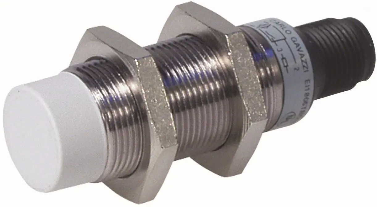 Produktfoto 1 von Carlo Gavazzi EI18 M18 Näherungssensor Induktiv, Gewinderohr 8 mm 2-Draht 20 → 250 V AC / 10 → 500 mA NO,