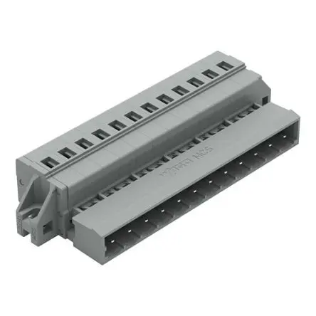 Produktfoto 1 von WAGO 231 Beleuchtungssteckverbinder, Durchführung Stecker, Steckverbinder, Zugfederklemme 12A, Kontakte: 12, Anz.Ausl.
