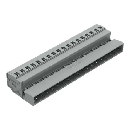 WAGO 231 Beleuchtungssteckverbinder, Einrastmontage Stecker, Steckverbinder, Zugfederklemme 12A, Kontakte: 18, Anz.Ausl.