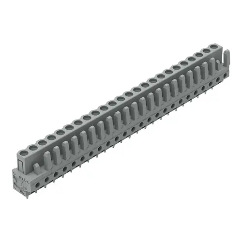 WAGO 232 Leiterplattenleiste Gerade Leiterplattenmontage 24-polig / 1-reihig, Raster 5 mm Stift