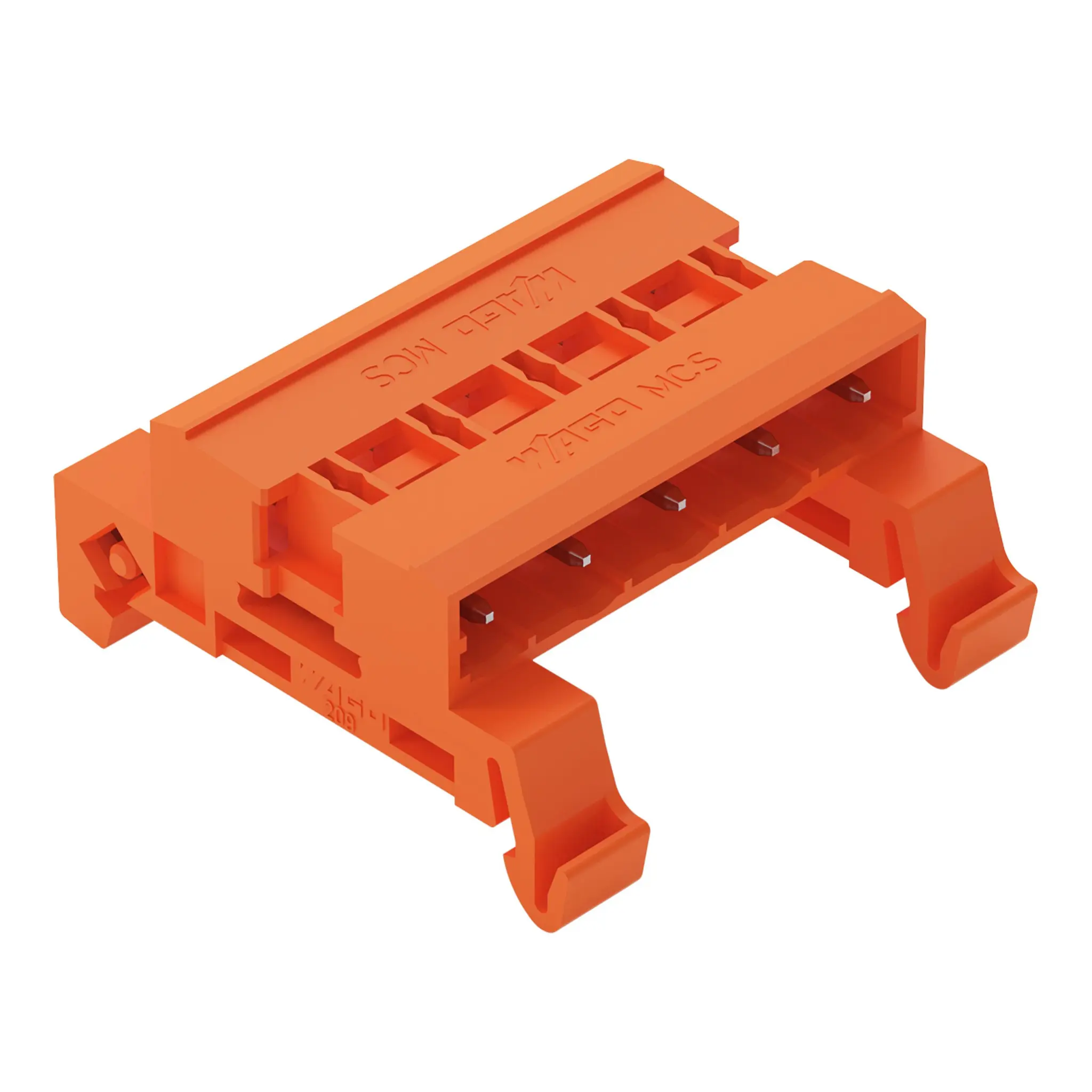 Produktfoto 1 von WAGO 232 Steckbarer Klemmenblock Stiftleiste 5-Kontakte 7.62mm-Raster Gerade