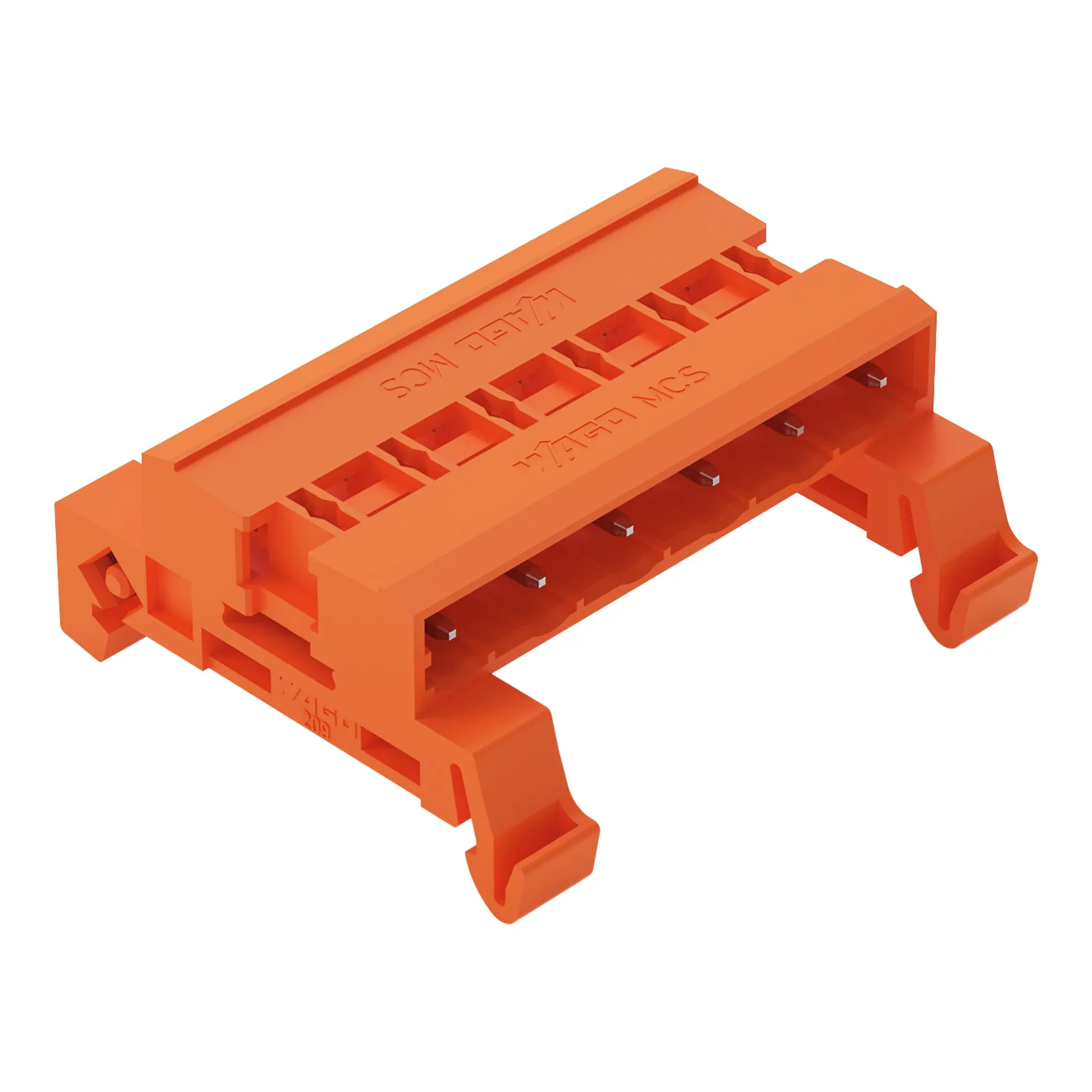 Produktfoto 1 von WAGO 232 Steckbarer Klemmenblock Stiftleiste 6-Kontakte 7.62mm-Raster Horizontal