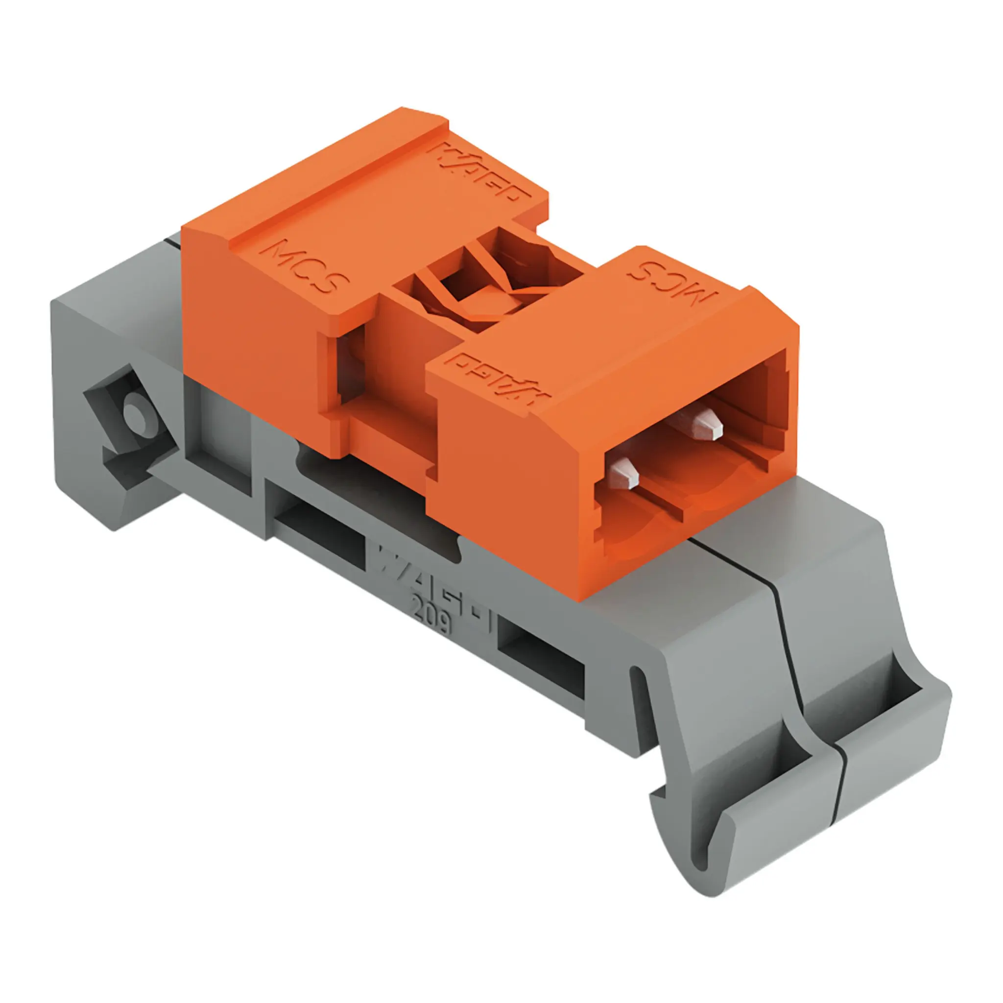 Produktfoto 1 von WAGO 232 Steckbarer Klemmenblock Stiftleiste 2-Kontakte 5.08mm-Raster Horizontal