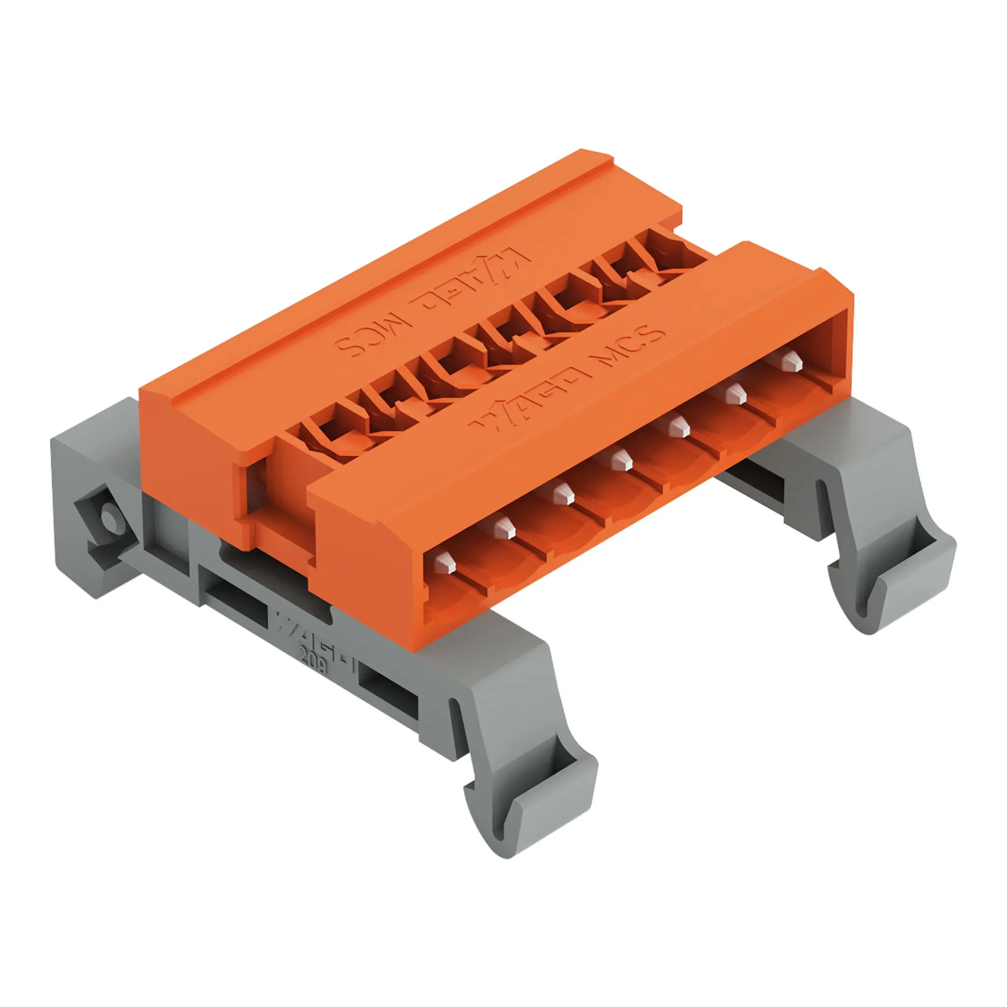 Produktfoto 1 von WAGO 232 Steckbarer Klemmenblock Stiftleiste 7-Kontakte 5.08mm-Raster Gerade