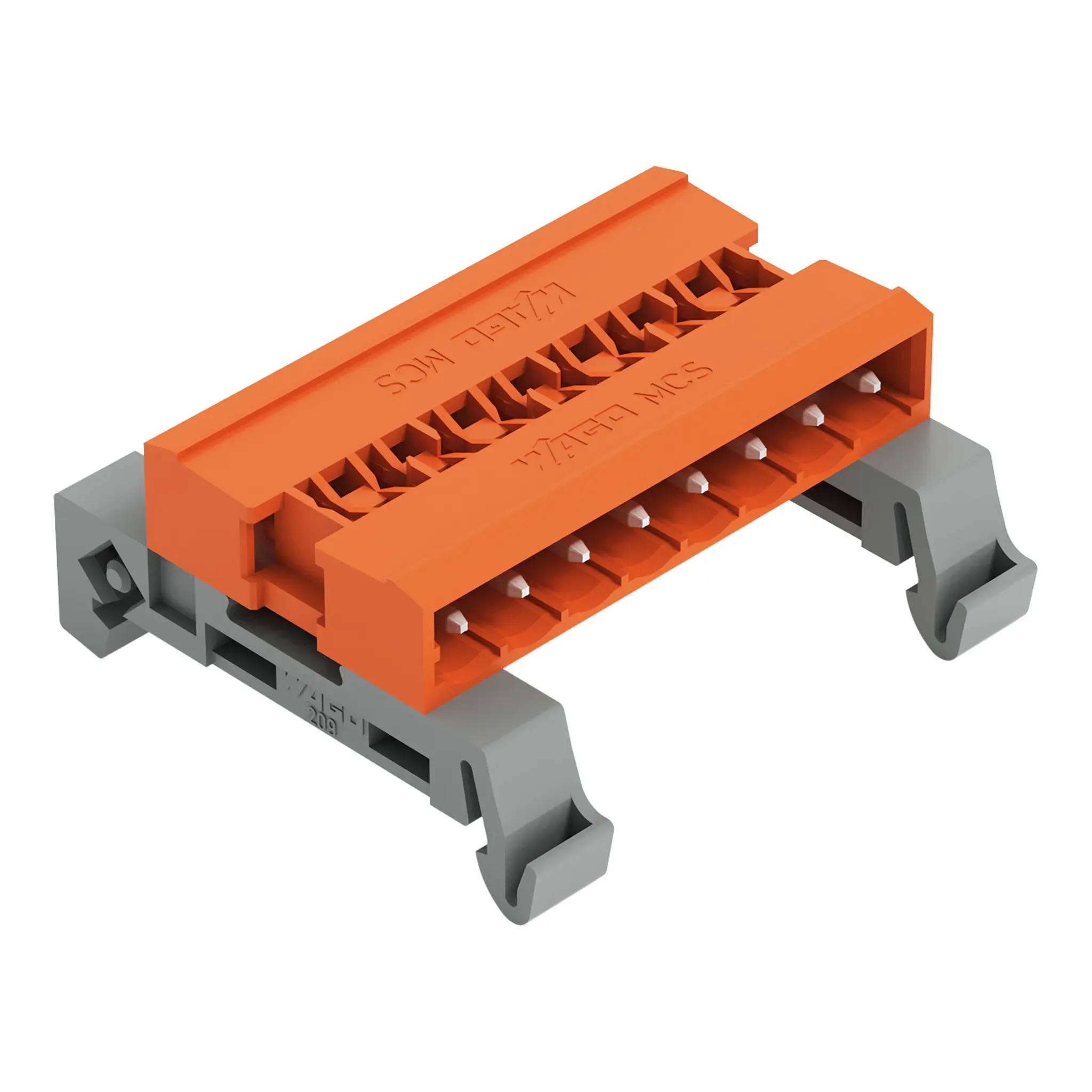 Produktfoto 1 von WAGO 232 Steckbarer Klemmenblock Stiftleiste 8-Kontakte 5.08mm-Raster Horizontal