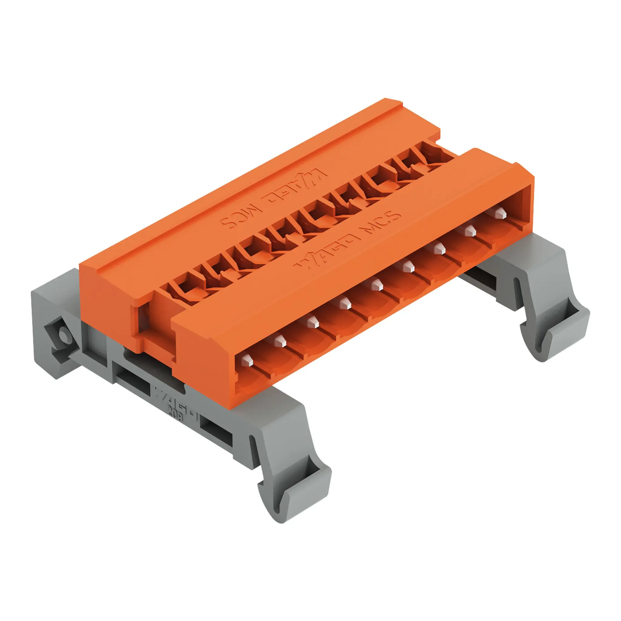 Produktfoto 1 von WAGO 232 Steckbarer Klemmenblock Stiftleiste 9-Kontakte 5.08mm-Raster Horizontal