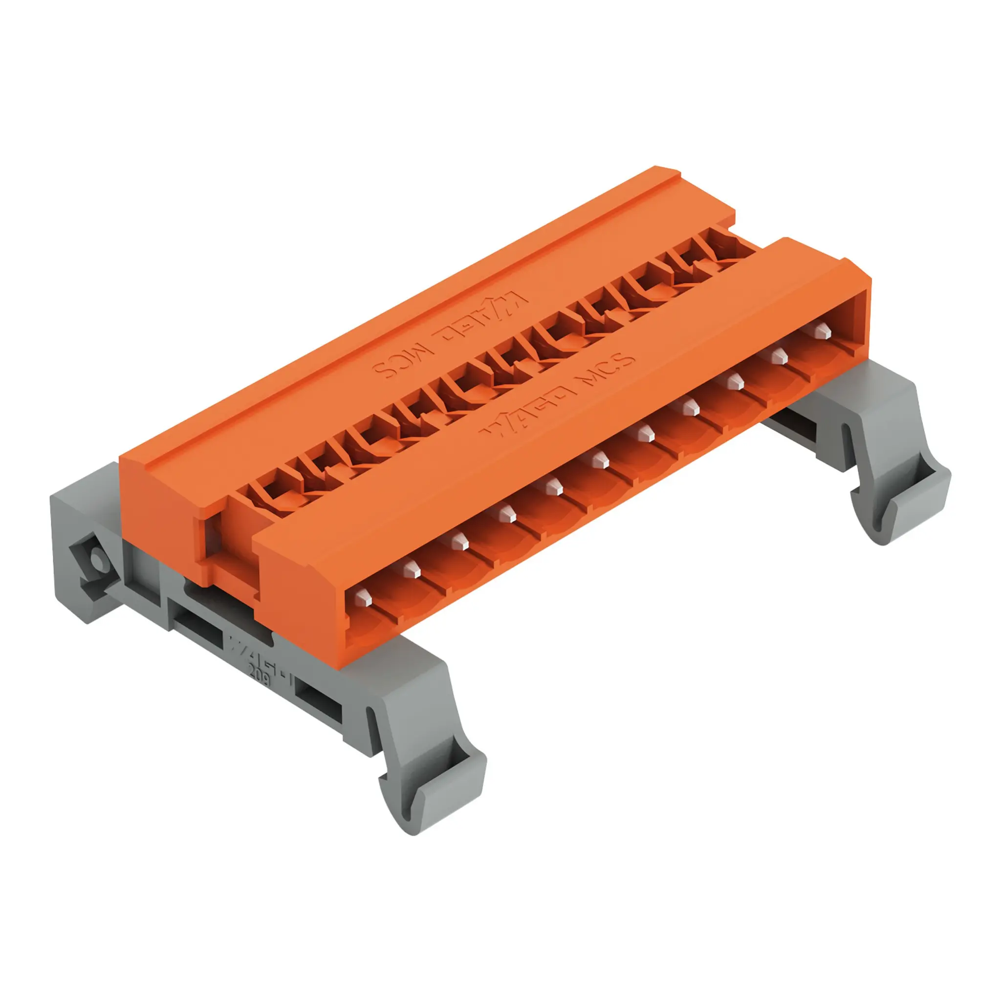 Produktfoto 1 von WAGO 232 Steckbarer Klemmenblock Stiftleiste 11-Kontakte 5.08mm-Raster Horizontal