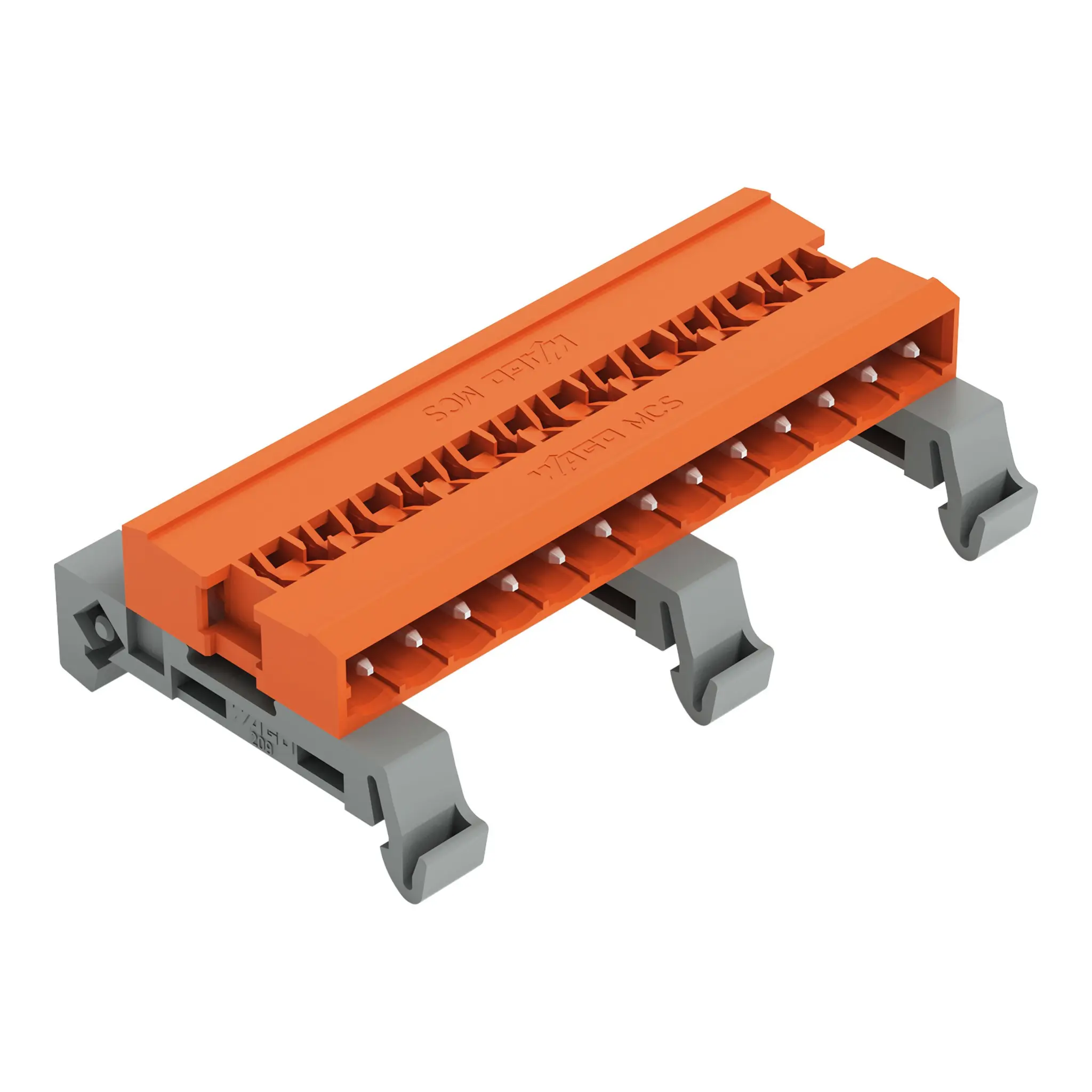Produktfoto 1 von WAGO MCS-MIDI Classic Stiftleiste Gerade, 13-polig / 1-reihig, Raster 5.08 mm Raster Schienenverkehr, Ummantelt