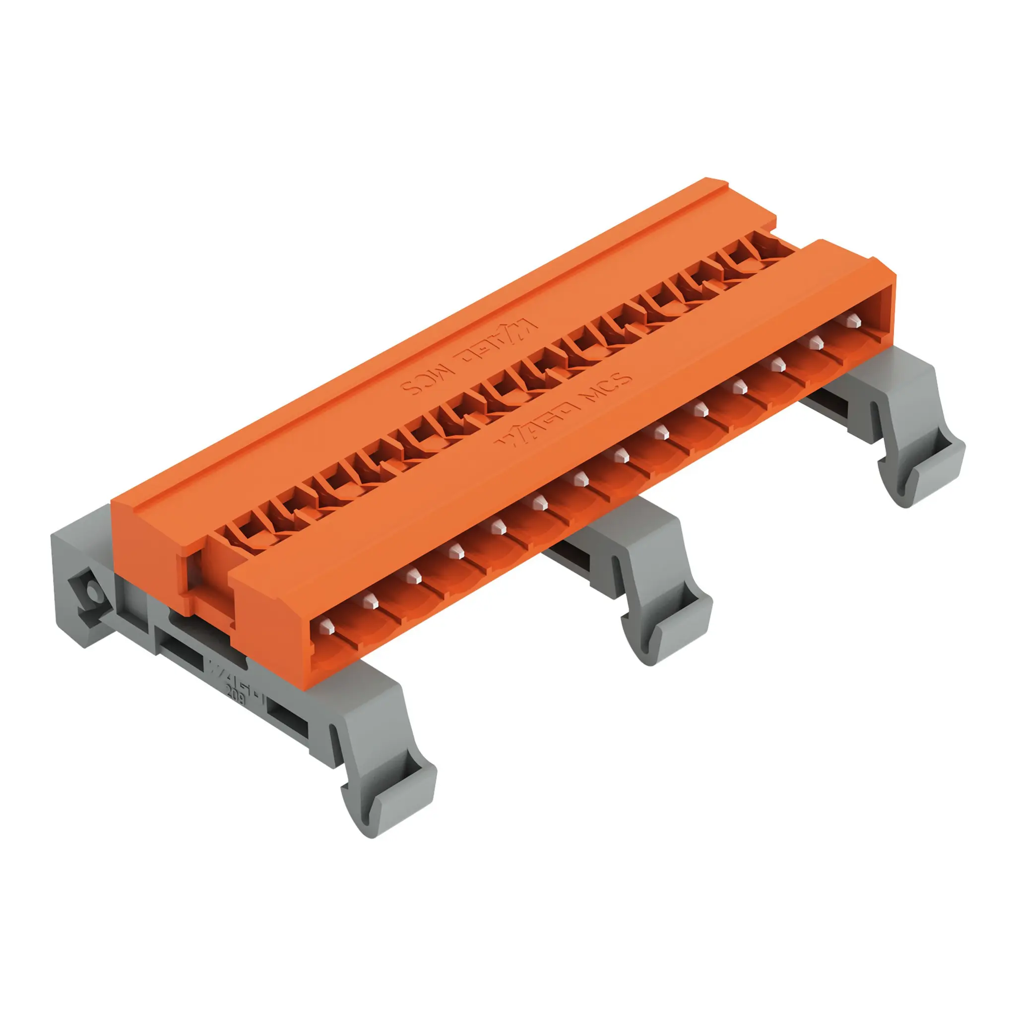 Produktfoto 1 von WAGO 232 Steckbarer Klemmenblock Stiftleiste 14-Kontakte 5.08mm-Raster Horizontal