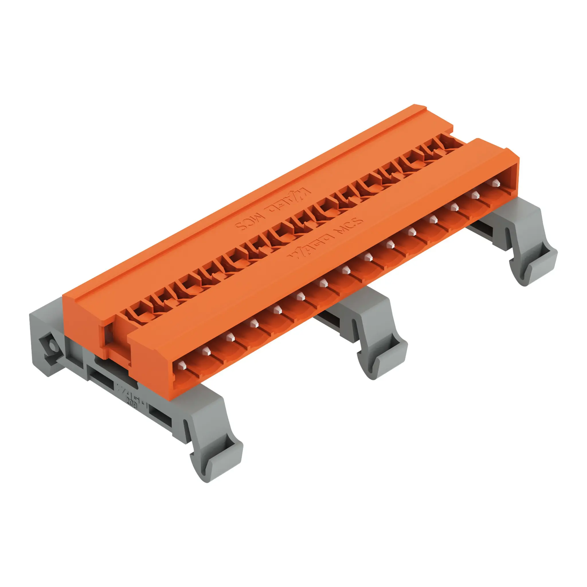 Produktfoto 1 von WAGO 232 Steckbarer Klemmenblock Stiftleiste 15-Kontakte 5.08mm-Raster Horizontal