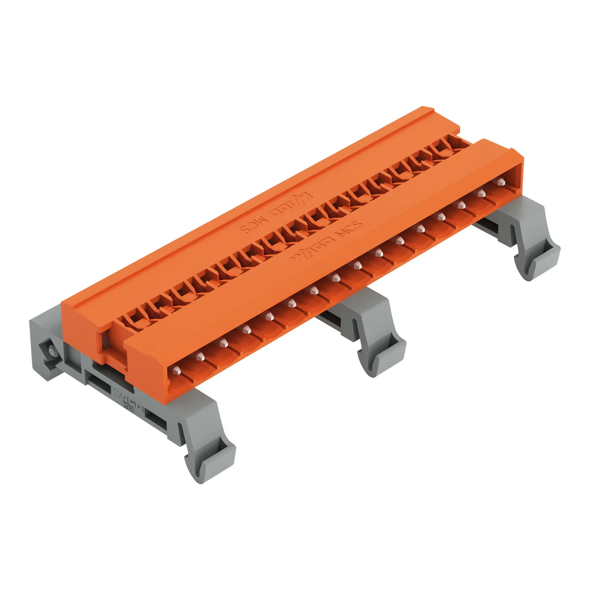 Produktfoto 1 von WAGO 232 Steckbarer Klemmenblock Header 16-Kontakte 5.08mm-Raster gewinkelt / gerade