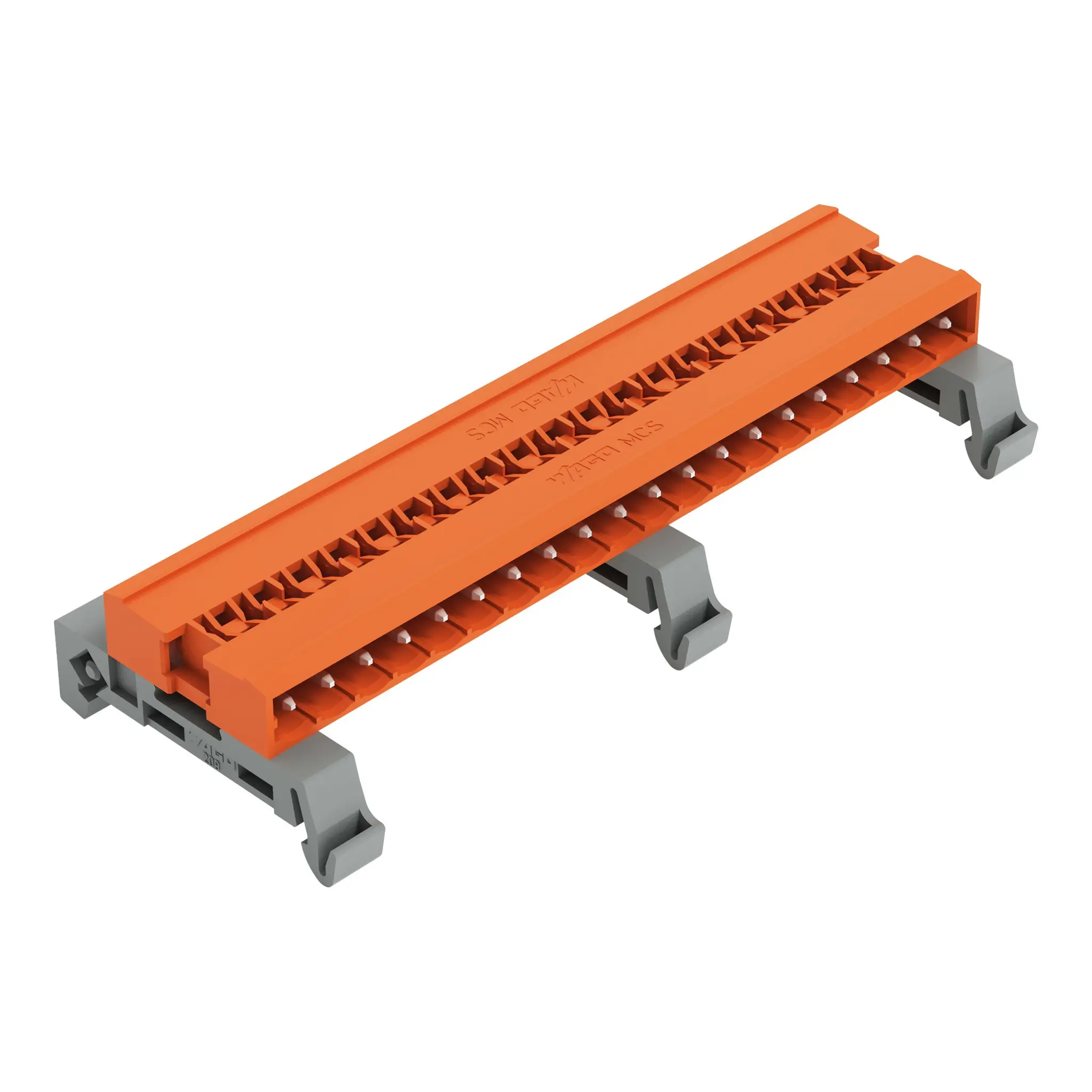 Produktfoto 1 von WAGO 232 Steckbarer Klemmenblock Stiftleiste 20-Kontakte 5.08mm-Raster Horizontal