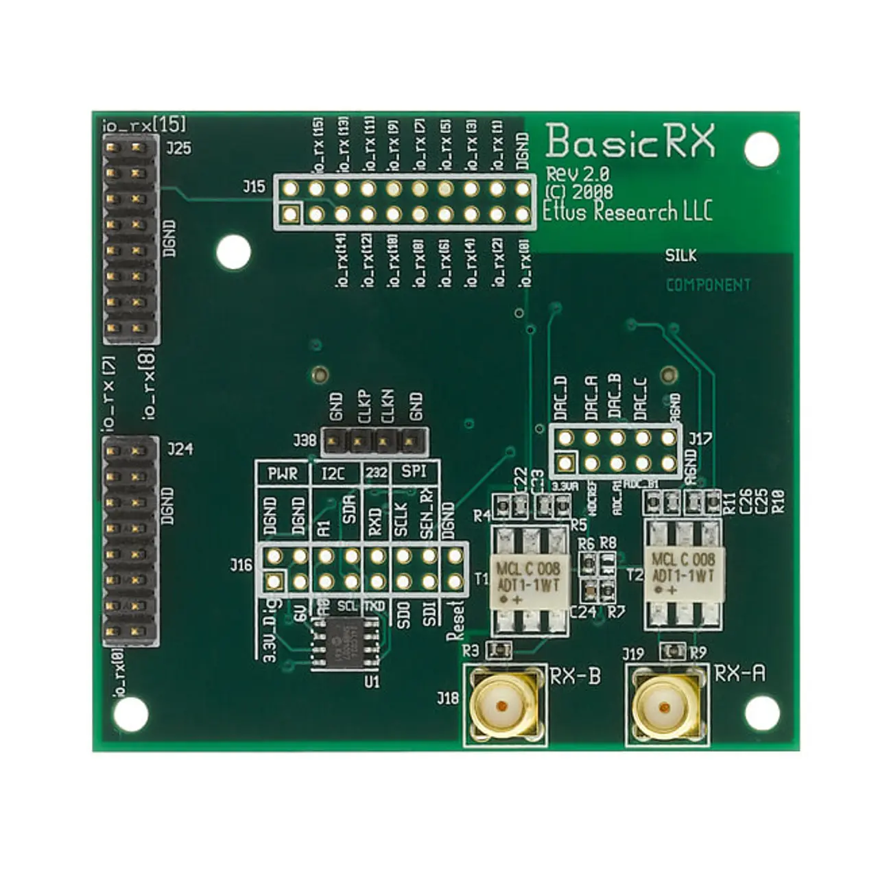 Produktfoto 1 von Digilent Development Board, 6GHz Tochterplatine Transceiver für GNU Radio, LabVIEW und Simulink, RX/TX