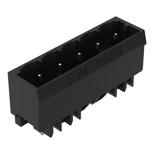 WAGO 231 Leiterplattenleiste Gerade, 5-polig / 1-reihig, Raster 5 mm Raster Leiterplattenmontage, Ummantelt
