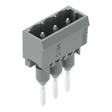 Produktfoto 1 von WAGO 231 Header Gerade, 3-polig / 1-reihig, Raster 1.2mm, Nicht ummantelt
