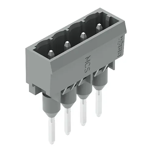 Produktfoto 1 von WAGO 231 Leiterplattensteckverbinder Gerade, 4-polig / 1-reihig, Raster 5 mm Raster DIN-Hutschiene, Ummantelt