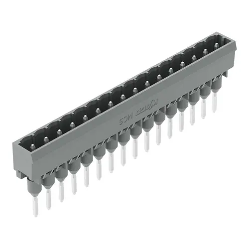 Produktfoto 1 von WAGO 231 Leiterplattensteckverbinder Gerade, 16-polig / 1-reihig, Raster 5 mm Raster DIN-Hutschiene, Ummantelt