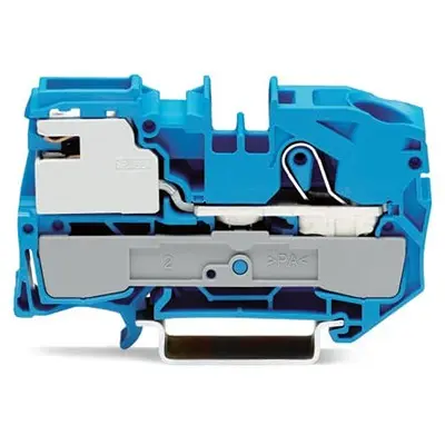 Produktfoto 1 von WAGO TOPJOB S Anschlussklemmenblock DIN-Schiene 1 Blau, 16 mm², 250 V Zugfederklemme EAC Ex, ATEX, IECEx