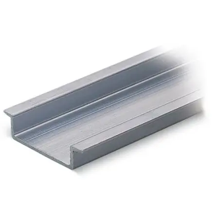 Produktfoto 1 von WAGO Aluminium DIN-Hutschiene, H. 2000 mm B. 8mm, L. 2 mm