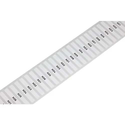Produktfoto 1 von WAGO Etikett B. 35 mm 1500 Per Pack auf Weiß Schwarz Polyester