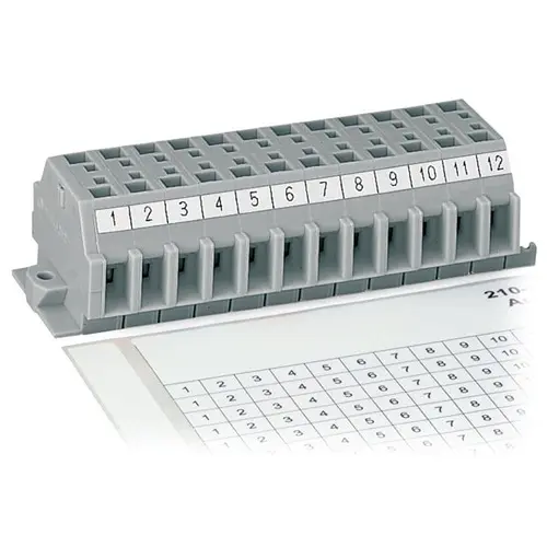 Produktfoto 1 von WAGO 210 Kabelmarkierung, Beschriftung: 45992, Weiß, 182 mm x 6 mm