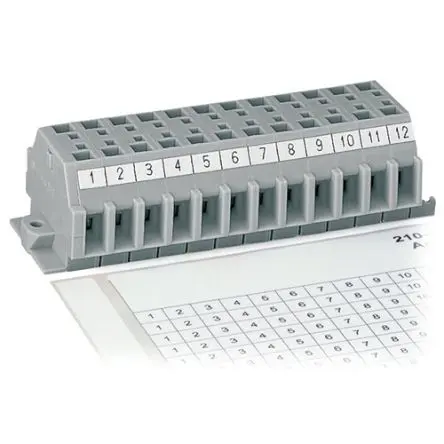 Produktfoto 1 von WAGO 210 Kabelmarkierung, Beschriftung: 45992, Weiß, 182 mm x 6mm