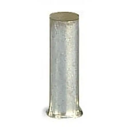 Produktfoto 1 von WAGO 216 Aderendhülse, Stift ø 4 mm, Silber, 10 mm, 10mm, Unisoliert