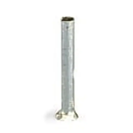 Produktfoto 1 von WAGO 216 Aderendhülse, Stift ø 2.1 mm, Grau, Kupfer, 10 mm, 10mm, Unisoliert