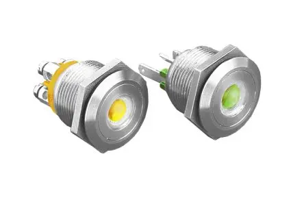 Produktfoto 1 von Bulgin MPI001 Druckschalter Blau Beleuchtet Tastend Panel Ø 22 mm, SPST / 50mA 24 V dc, IP66