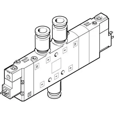 Produktfoto 1 von Festo 5/3 druckfrei CPE Pneumatisches Magnetventil G, Elektrisch-betätigt 230V
