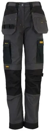 Produktfoto 1 von DeWALT Roseville Damen Arbeitshose, Ripstop Grau, Schwarz 31 cm, W31 cm x 29Zoll