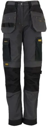 Produktfoto 1 von DeWALT Roseville Damen Arbeitshose, Ripstop Schwarz, Grau 36 cm, W36 cm x 29Zoll